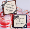 I Choose To Pair My Wine Copper & Glass Coasters, Set of 4