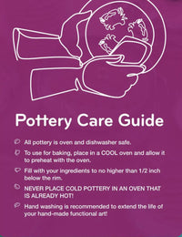 
• Handmade with Care: Each piece of pottery is crafted with love, there may be slight variations in sizes and glazes making them truly one-of-a-kind. We do our best to create a consistent product, and ensure that every item is of highest quality