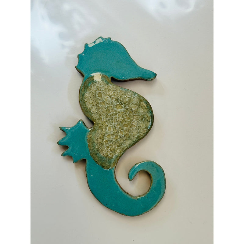 Seahorse Pottery Coaster/Trivet