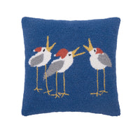 Kate Nelligan Caroling Seagulls Hook Pillow