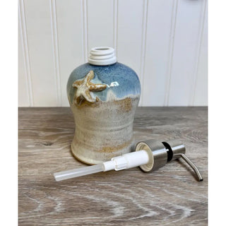 Handmade Starfish Pottery Soap Dish Or Pump