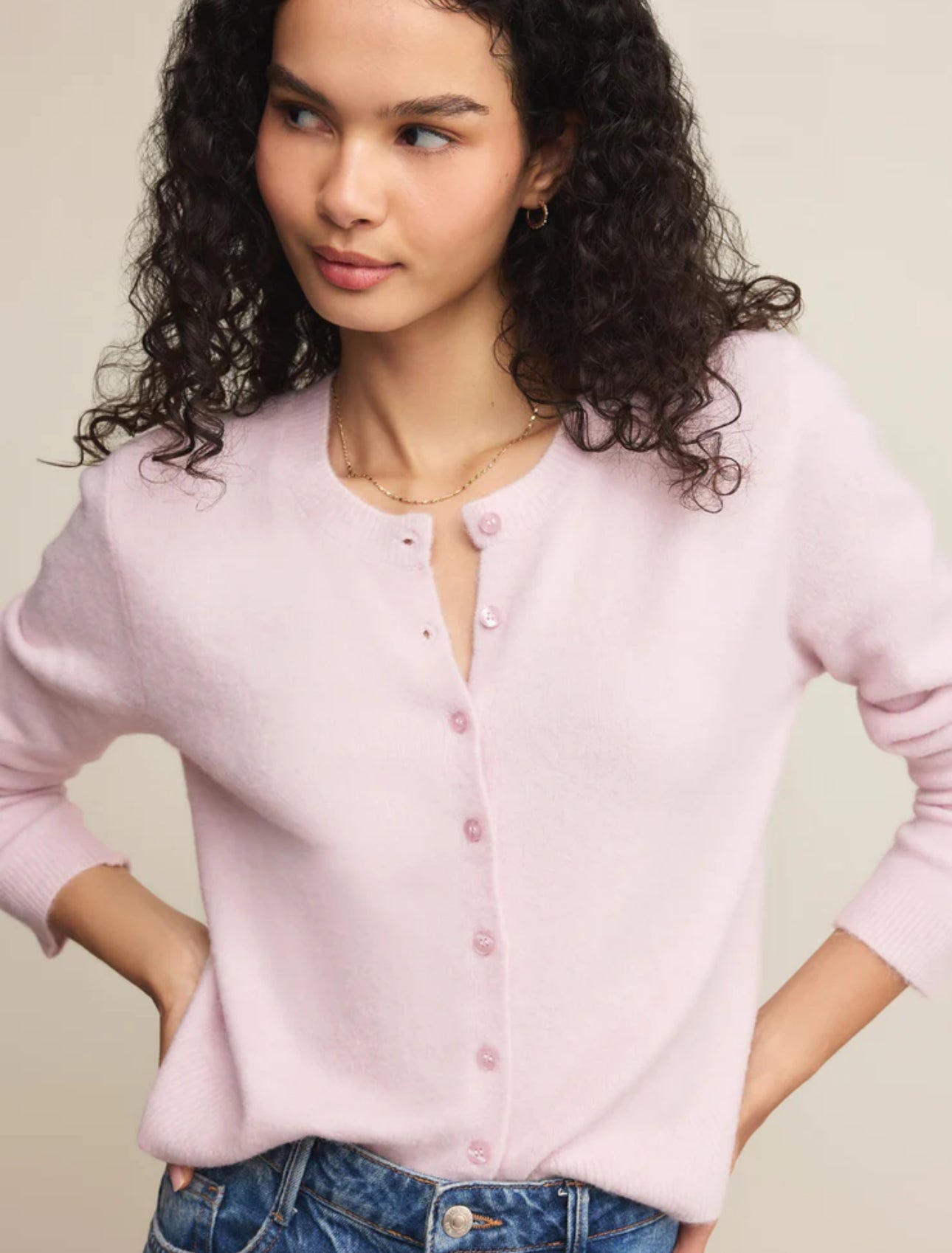 Z SUPPLY MEDINA COZY CARDIGAN Washed PINK