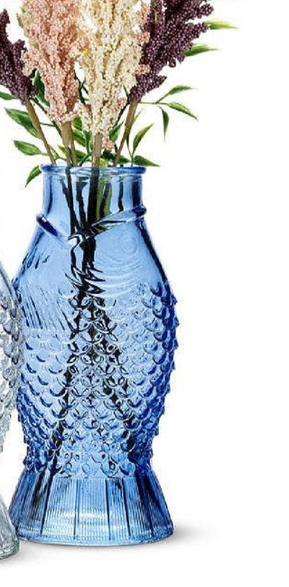 Small Spouting Fish Vase-3 Assorted-7"H