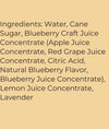 Blueberry & Lavender All Natural Drink Mixer