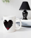 Pixel Heart Color Changing Mug
