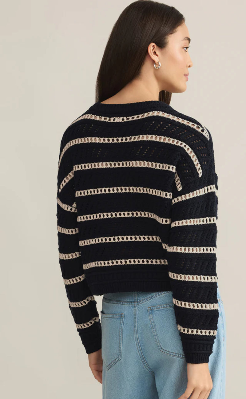 Z SUPPLY ESTERO STRIPE SWEATER