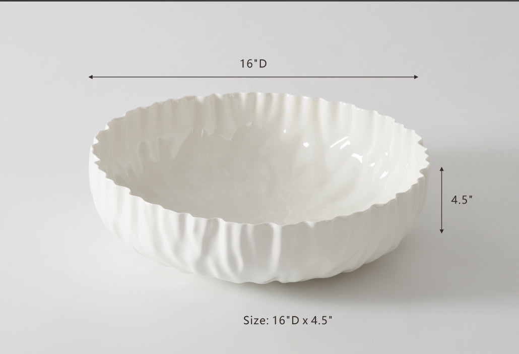 Mascali Bianca Extra Large Shallow Bowl