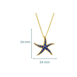 Gold Vermeil Starfish Earrings or Necklace