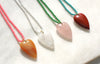 Fall in love with our heart-shaped gemstone necklaces. Made with hand strung beaded necklaces, these trendy pieces are perfect for layering or wearing solo. A must-have for lovers of statement jewelry and romantic accessories. Perfect for everyday wear or as a gift!
_______________
DETAILS
•Gemstone pendant in your choice of stone
•Hand strung beaded necklace with tiny glass seed beads

Made in USA 