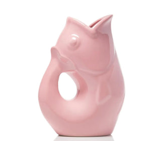 Gurgle Pot Stoneware Fish Pitcher – Whimsical 42oz Gurgling Beverage Carafe