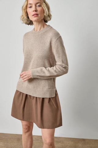 Lilla P Mixed Media Cashmere Blend Combo Sweater Dress