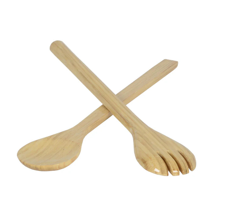 Large Bamboo Salad Servers