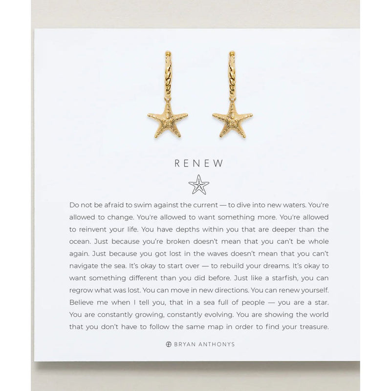 Renew Starfish Earrings