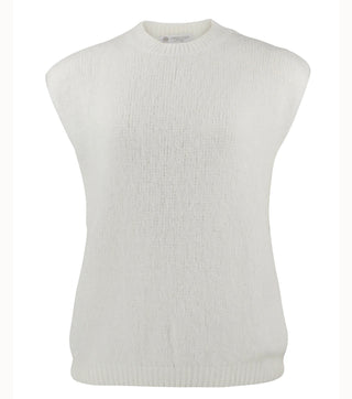 Nadia Sleeveless Knit Sweater Top – Lightweight Spring Vest