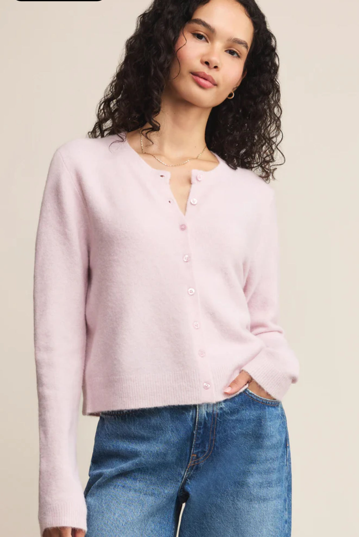Z SUPPLY MEDINA COZY CARDIGAN Washed PINK
