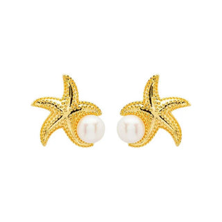 Gold Vermeil Starfish Earrings or Necklace