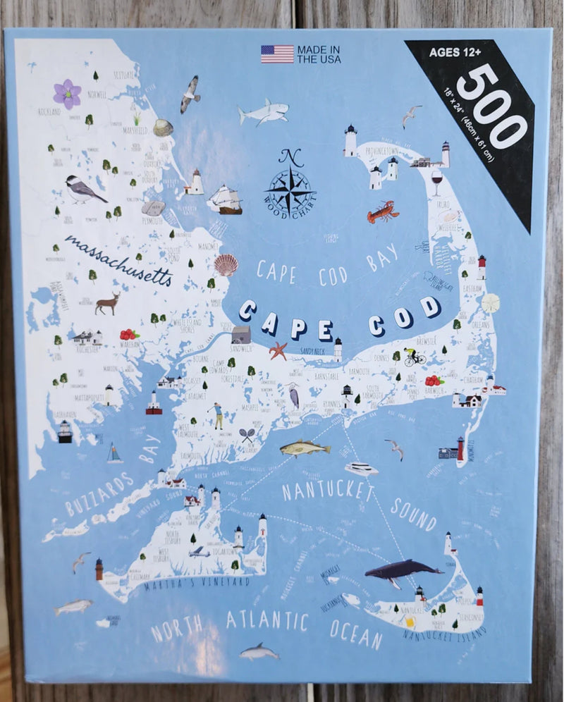Cape Cod, Buzzards Bay  & Islands Jigsaw Puzzle