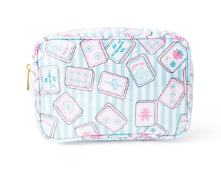 8 Oak Lane Clear Coated Travel Cosmetic Case – Mahjong Stripe