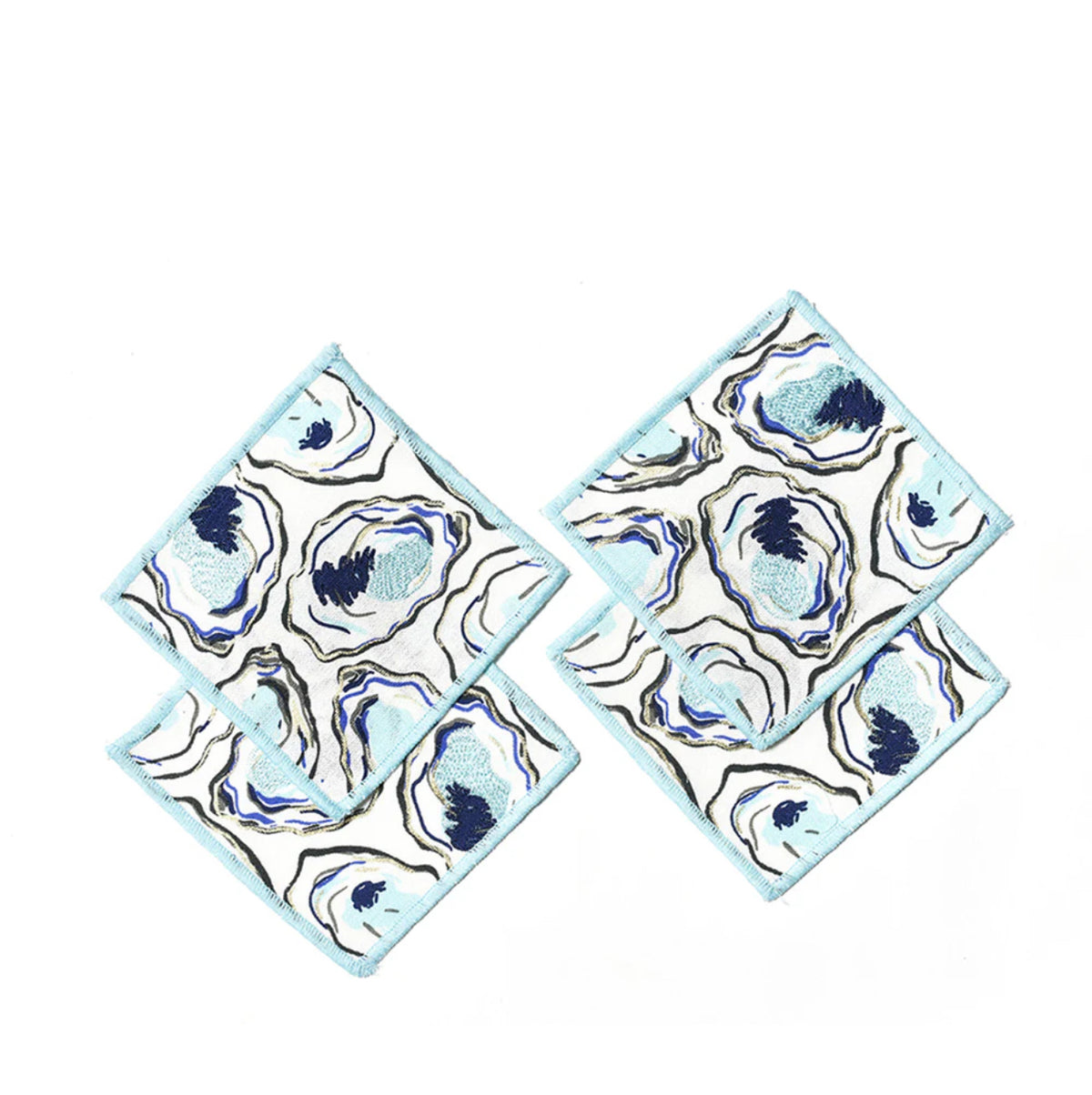 Oyster Print Cocktail Napkins