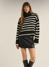 Z Supply Josephine Stripe Turtleneck Sweater