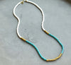Turquoise and white necklace 