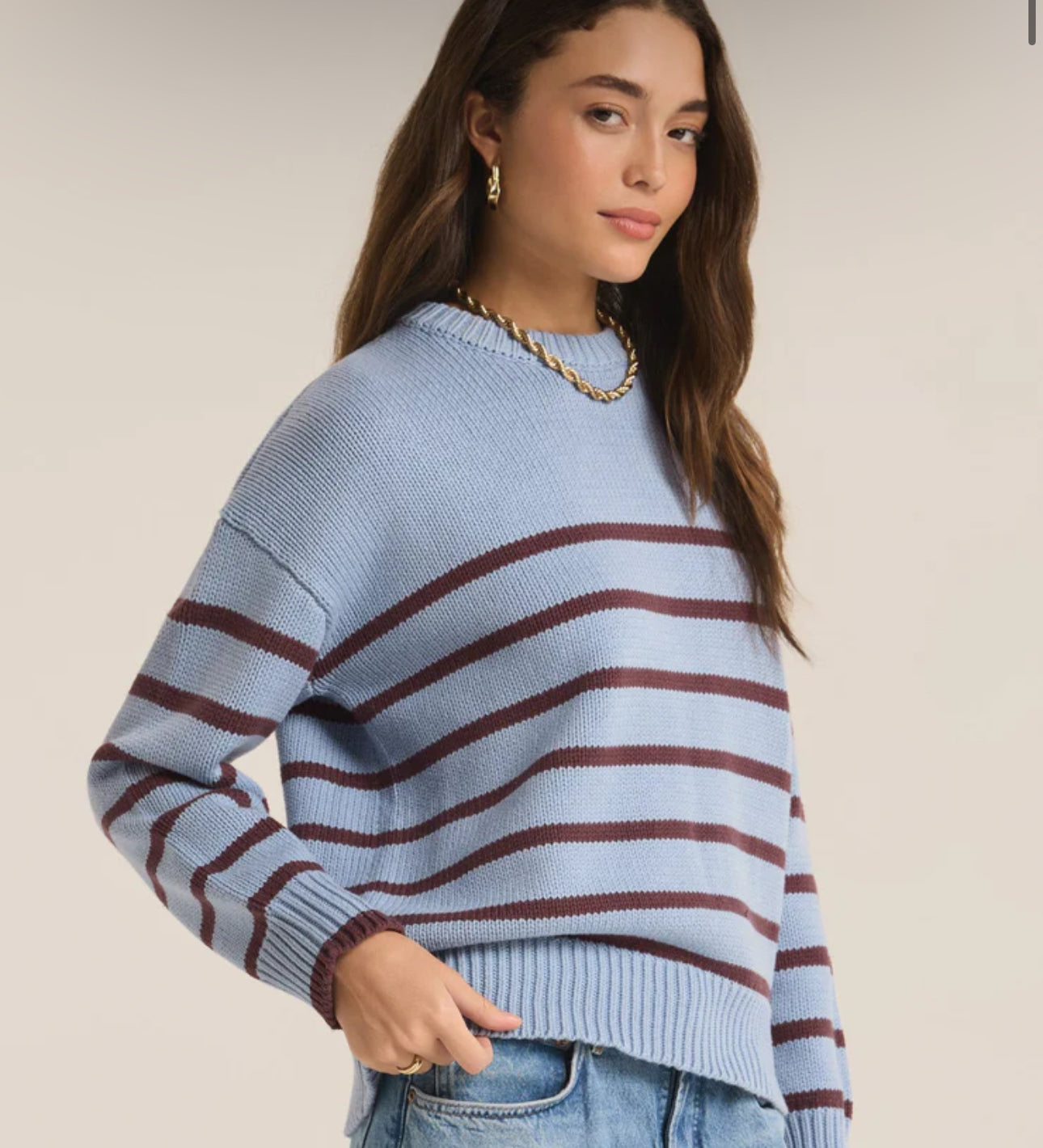 Z Supply Boyfriend Stripe Sweater