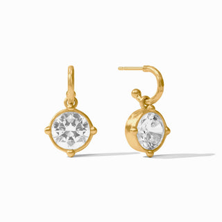 Julie Vos Honeybee Hoop & Charm Earring, Cubic Zirconia