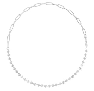 Lola Split Chain Oval & Ball 5mm 18”