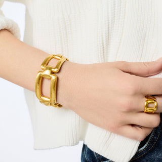 Julie Vos Sahara Cuff, Gold