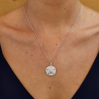 Sand Dollar Necklace worn