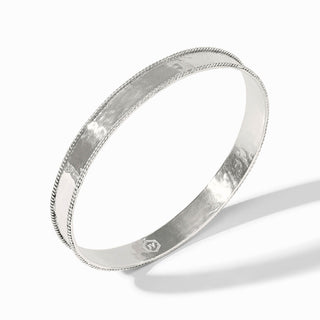 Julie Vos Savoy Bangle, Silver, overhead view