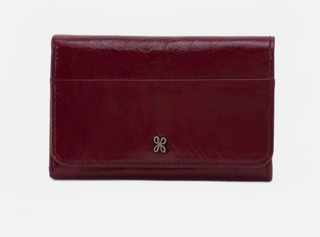 HOBO Jill Trifold Wallet - Compact Vintage Hide Leather Clutch