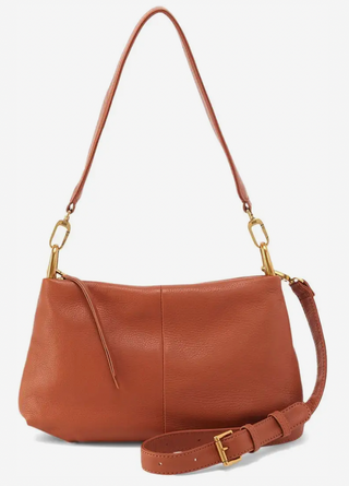 HOBO Vance Leather Convertible Shoulder Crossbody Bag – Warm Honey