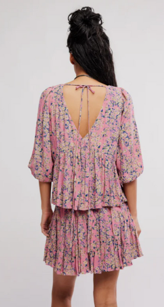 Free People Perishing Printed Floral Two-Piece Set