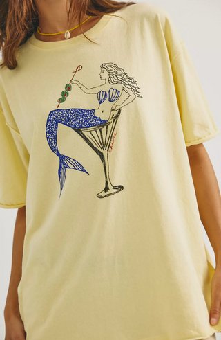 We The Free Best Coast Oversized Graphic Tee – Coastal Mermaid Edition