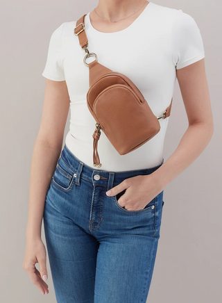 HOBO Cass Small Pebbled Leather Sling & Phone Bag