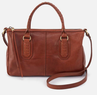 Expedition Leather Satchel Hobo Bag – Pecan Ridge
