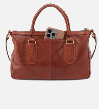 Expedition Leather Satchel Hobo Bag – Pecan Ridge