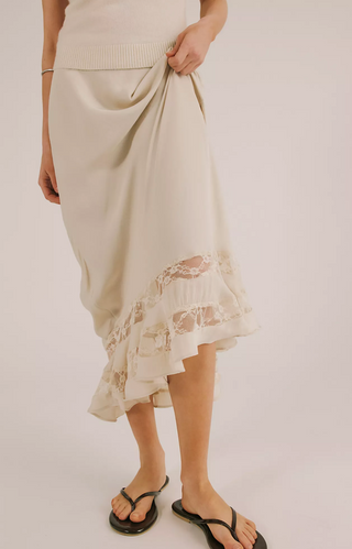 Free People Long Lost Lover Maxi Slip Skirt