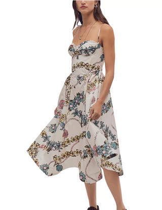 Free People Cotton Bustier Midi Dress | Women's A-Line Sundress