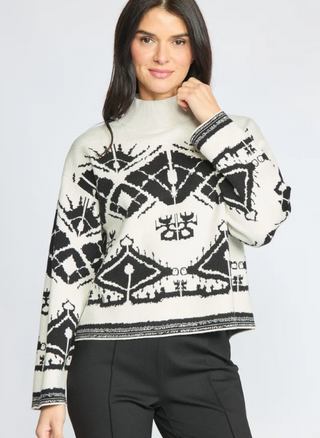 Graphic Fairisle Pullover - Ivory