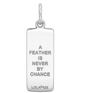 LOLA Feather Tag Charm
