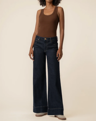 Kut from the Kloth Maya High Rise Fab Ab Wide Leg Jean – Amaze Wash