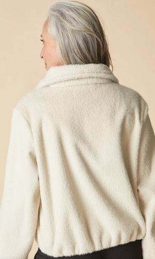 Habitat Faux Fur Cocoon Jacket - Rainy Day