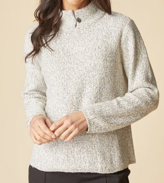 Habitat Speckle Knit Frost and Found Pullover - Winter White