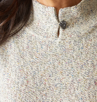 Habitat Speckle Knit Frost and Found Pullover - Winter White