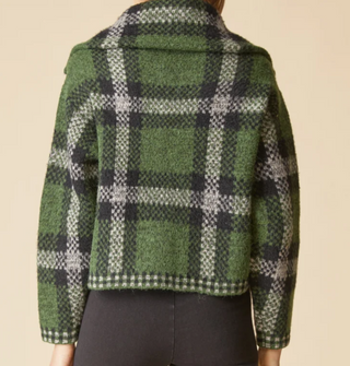 Habitat Plaid About You Zip Jacket - Fern