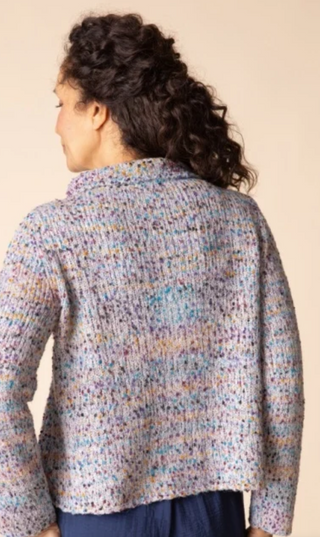 Habitat Confetti Funnel Cowl Cardi - Winter White