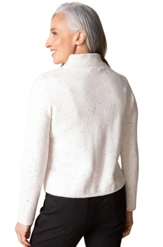 Habitat Harvest Tweed Birchwood Cardi - Winter White