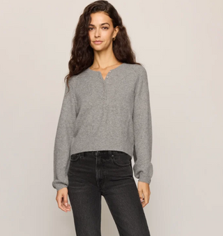 Z Supply Westmont Henley Sweater – Classic Heather Grey
